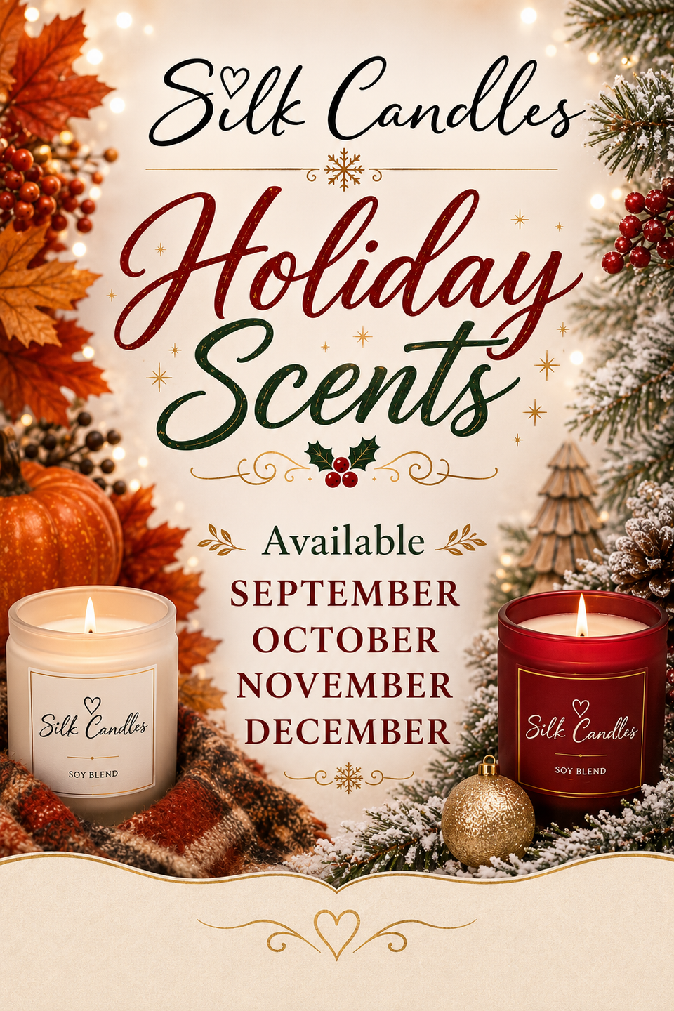 Holiday scents available