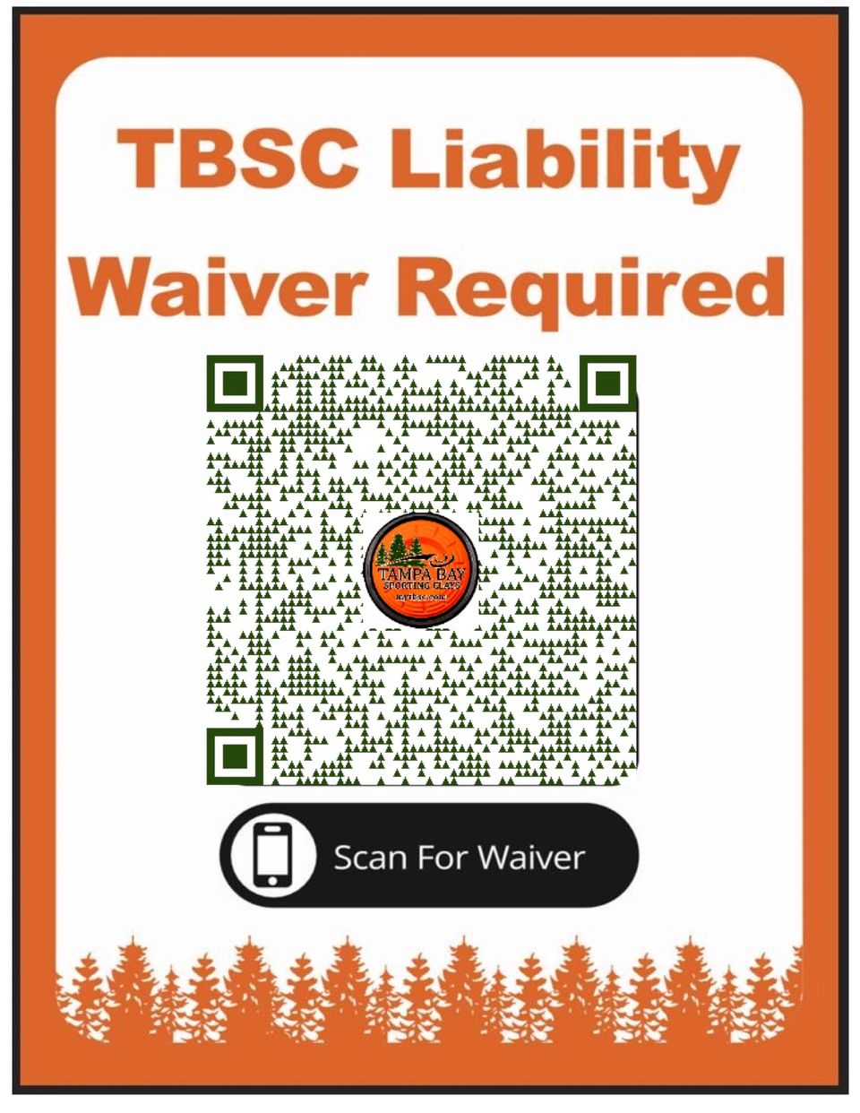 Event waiver qr code sign