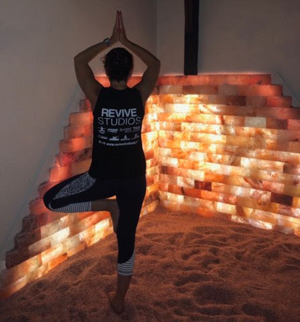 Yoga in salt cave 960x