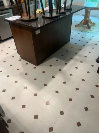 Kitchen tile after