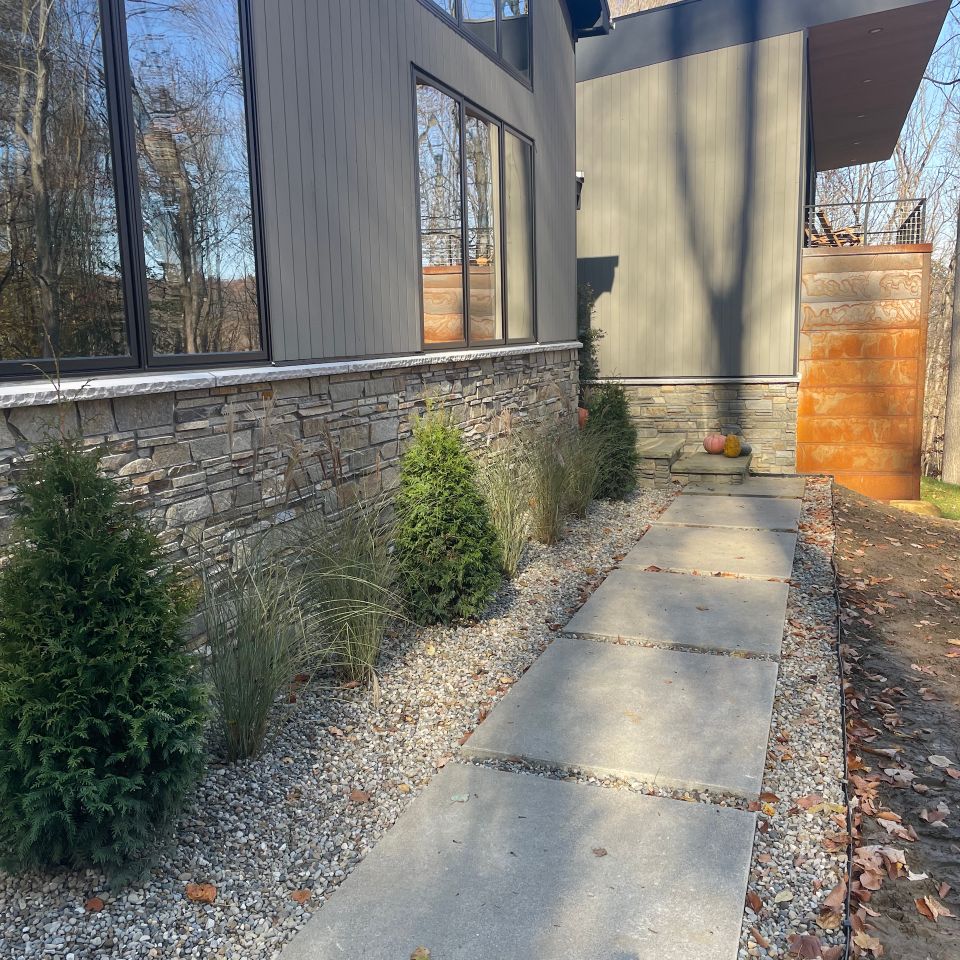 Walkway concrete