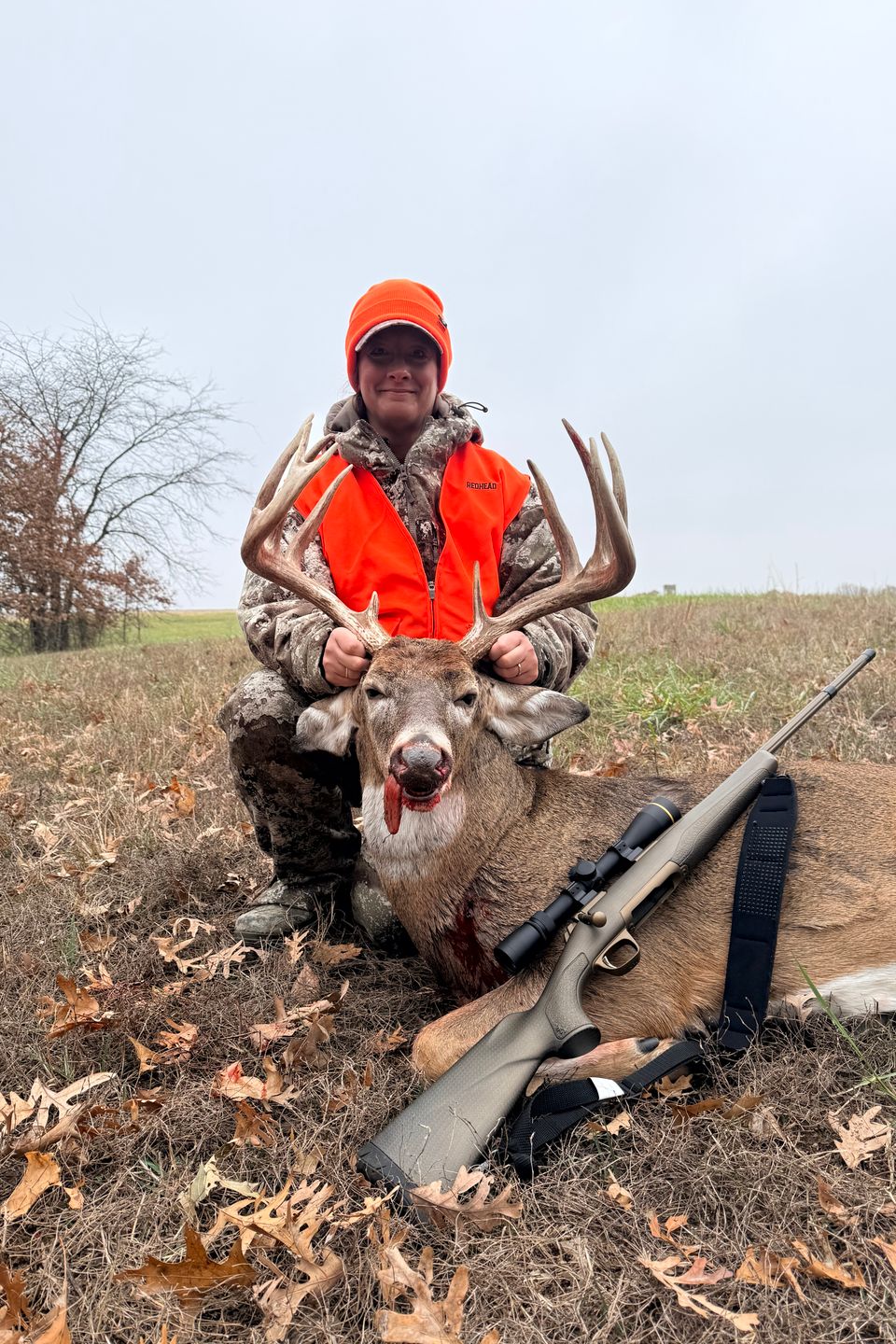 Amy Southall from Lancaster bagged this Eleven point buck in Knox City Missouri
