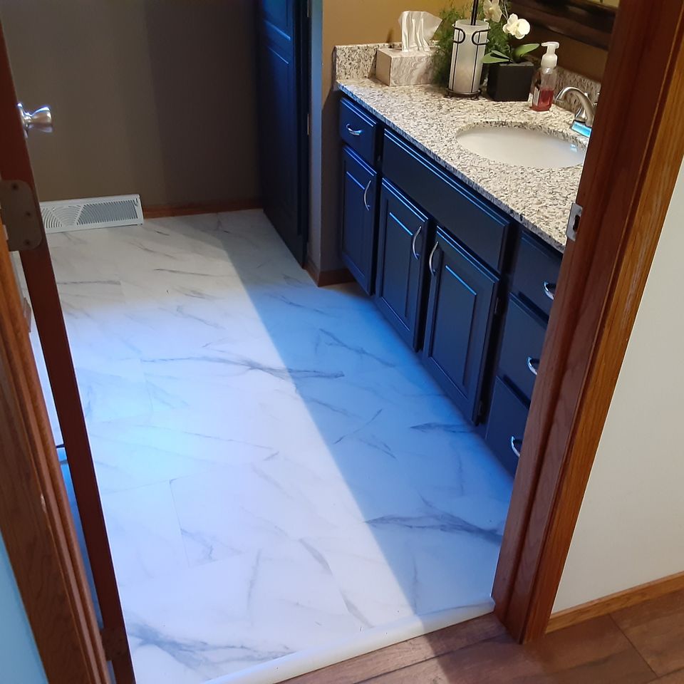 New bathroom floor