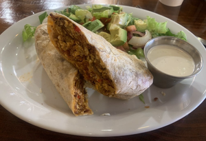 Johnny’s special breakfast burrito