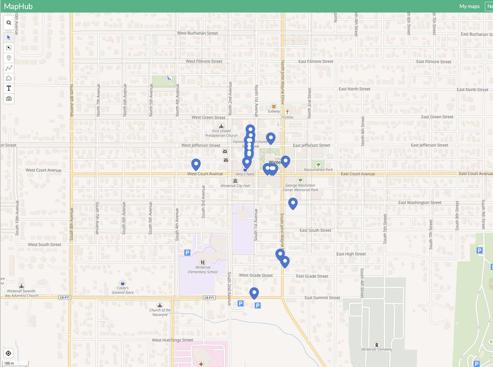 Map hub
