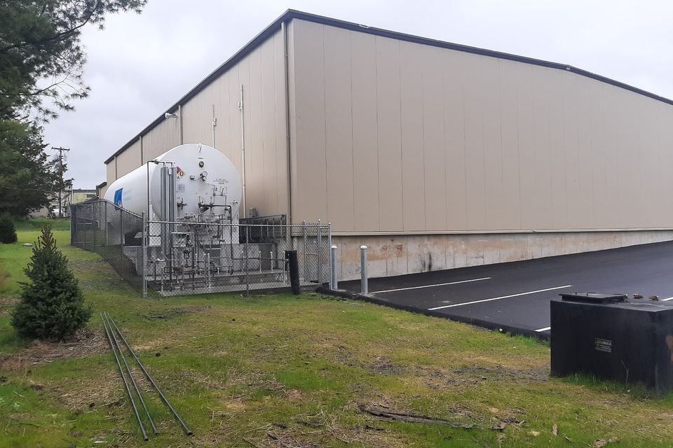 Industrial warehouse for commercial storage solutions.