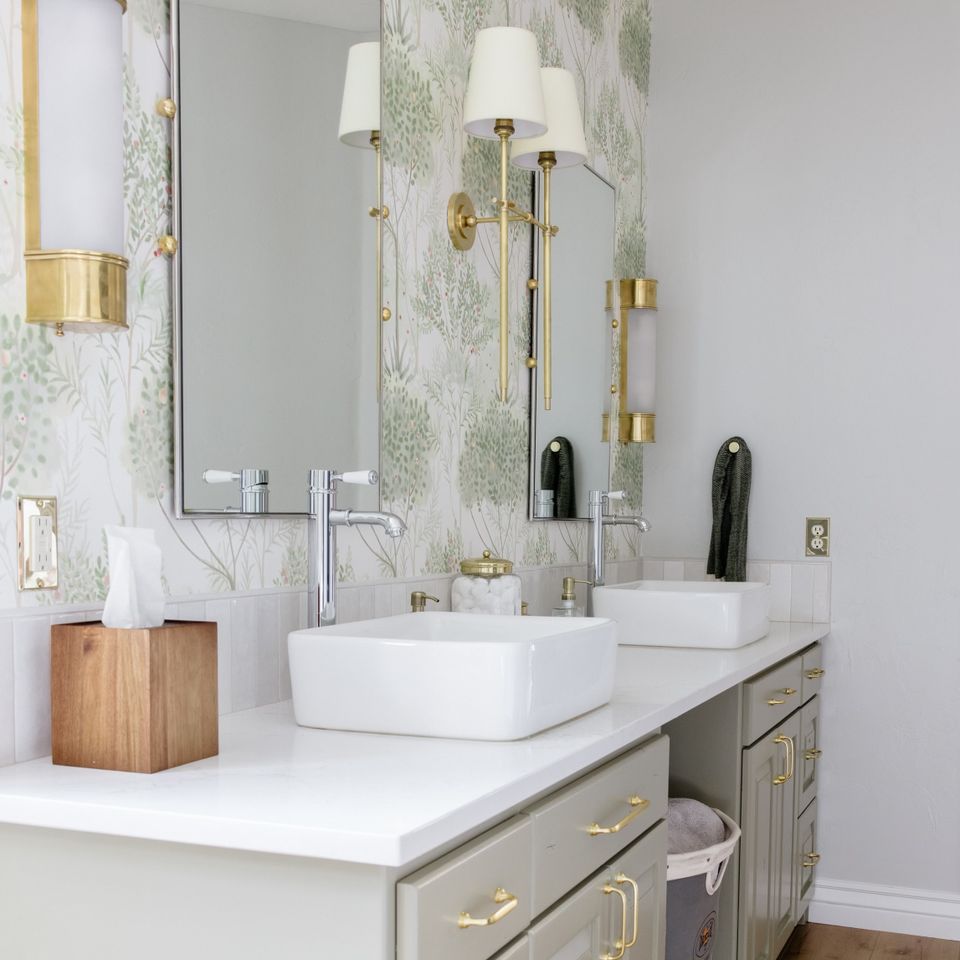 White Bathroom Featured Remodeling and Additions