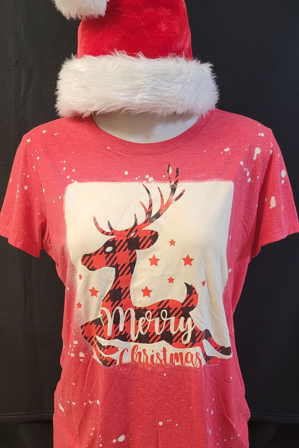 DTF direct to film example t-shirt - Merry Christmas
