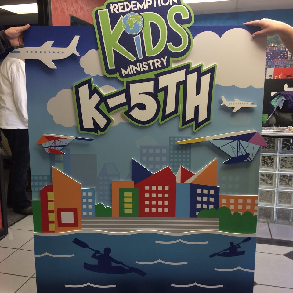 Custom church indoor signage