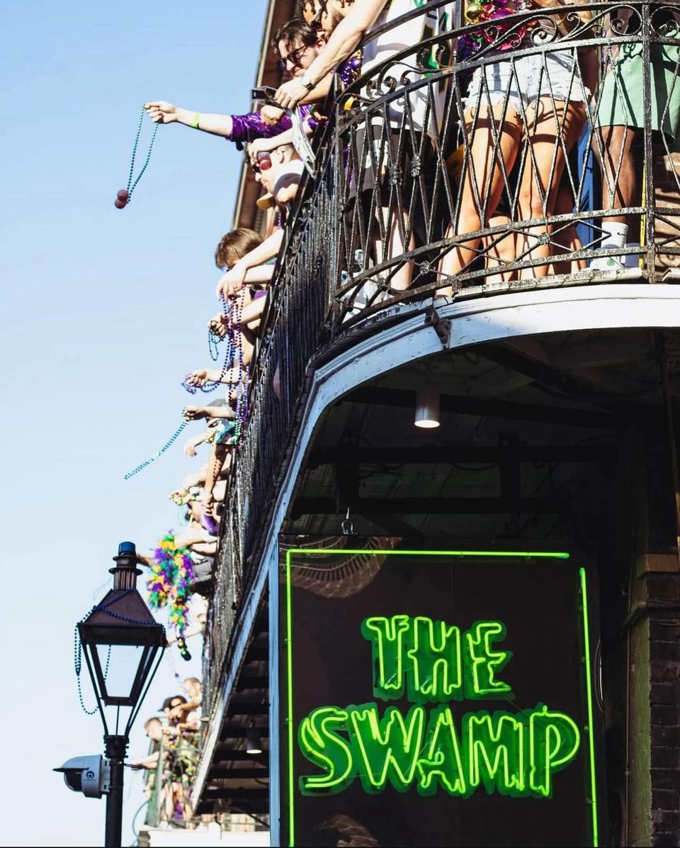 Balcony party in the heart of the French Quarter