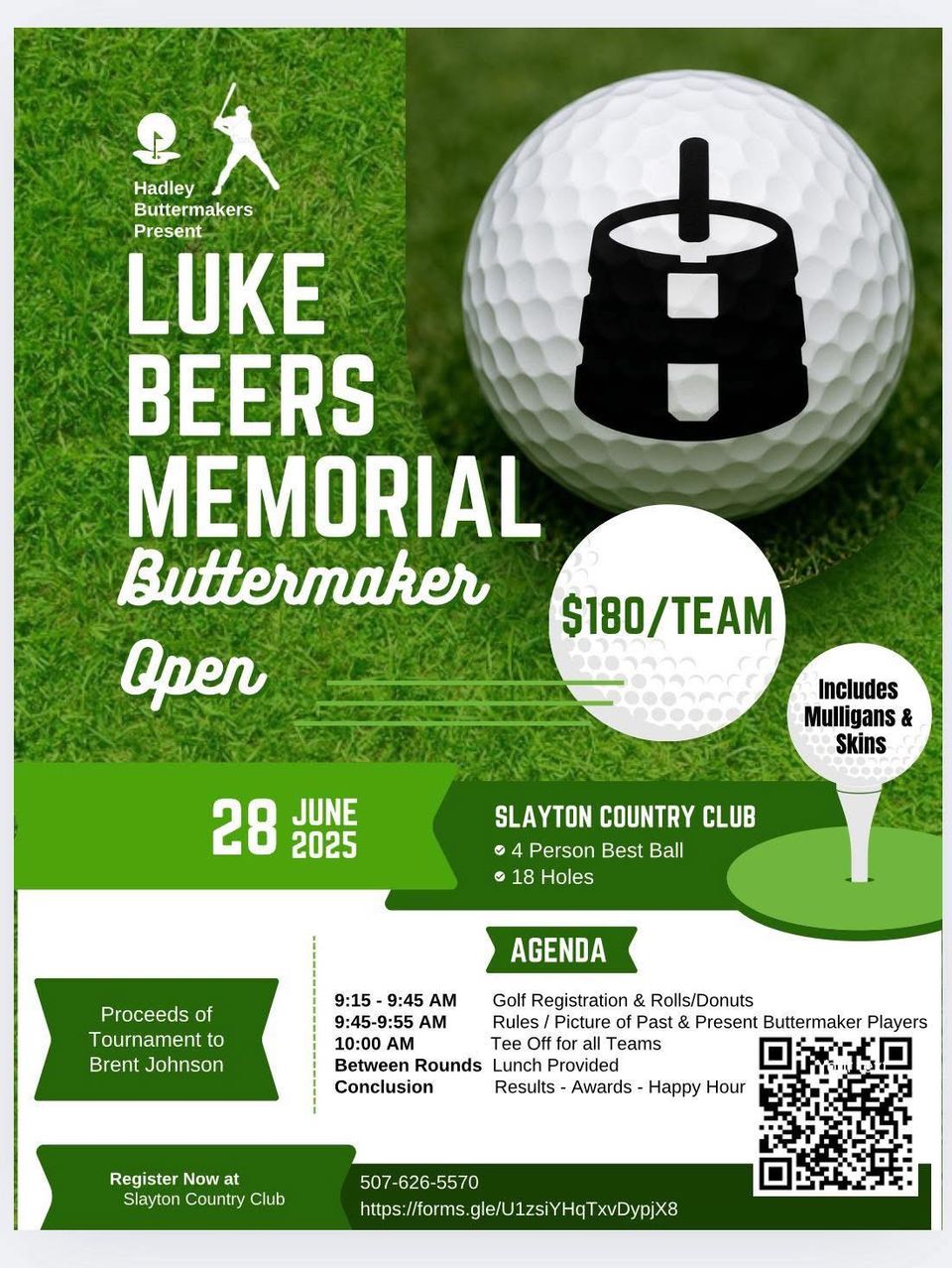 Luke beers memorial buttermaker open