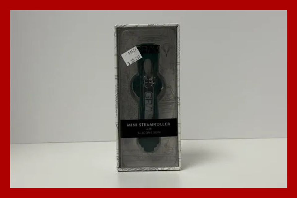 Grav Mini Steam Roller Silicone Skin Green Hand Pipe
