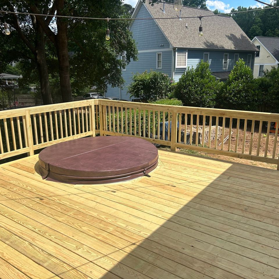 Custom Deck Design and Build in Raleigh and Wake Forest, ERS Construction decking roofing porches, ERS Construction Raleigh and Wake Forest