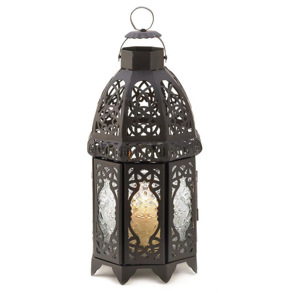 Black lattice lantern