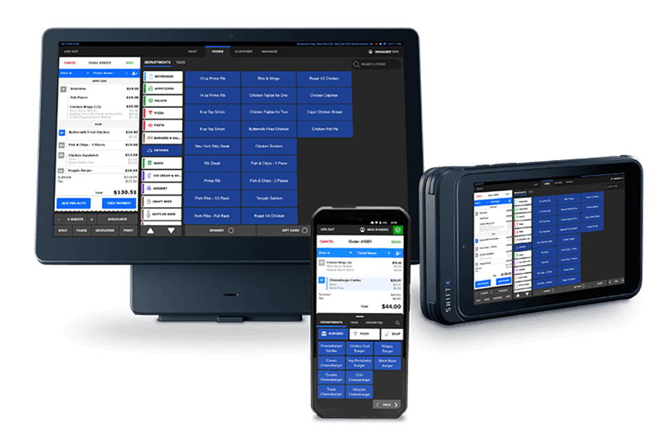 Skytab table service pos