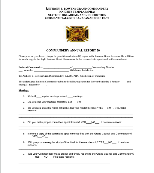 Aeb commandery annual report part 2