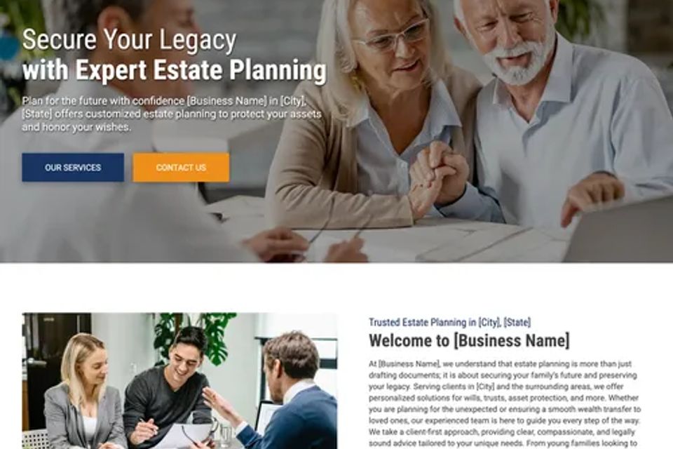Estate planning website design theme original (2)