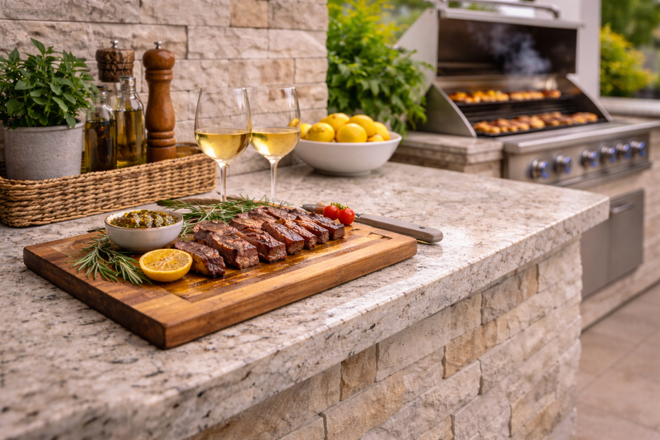 outdoor kitchen countertops