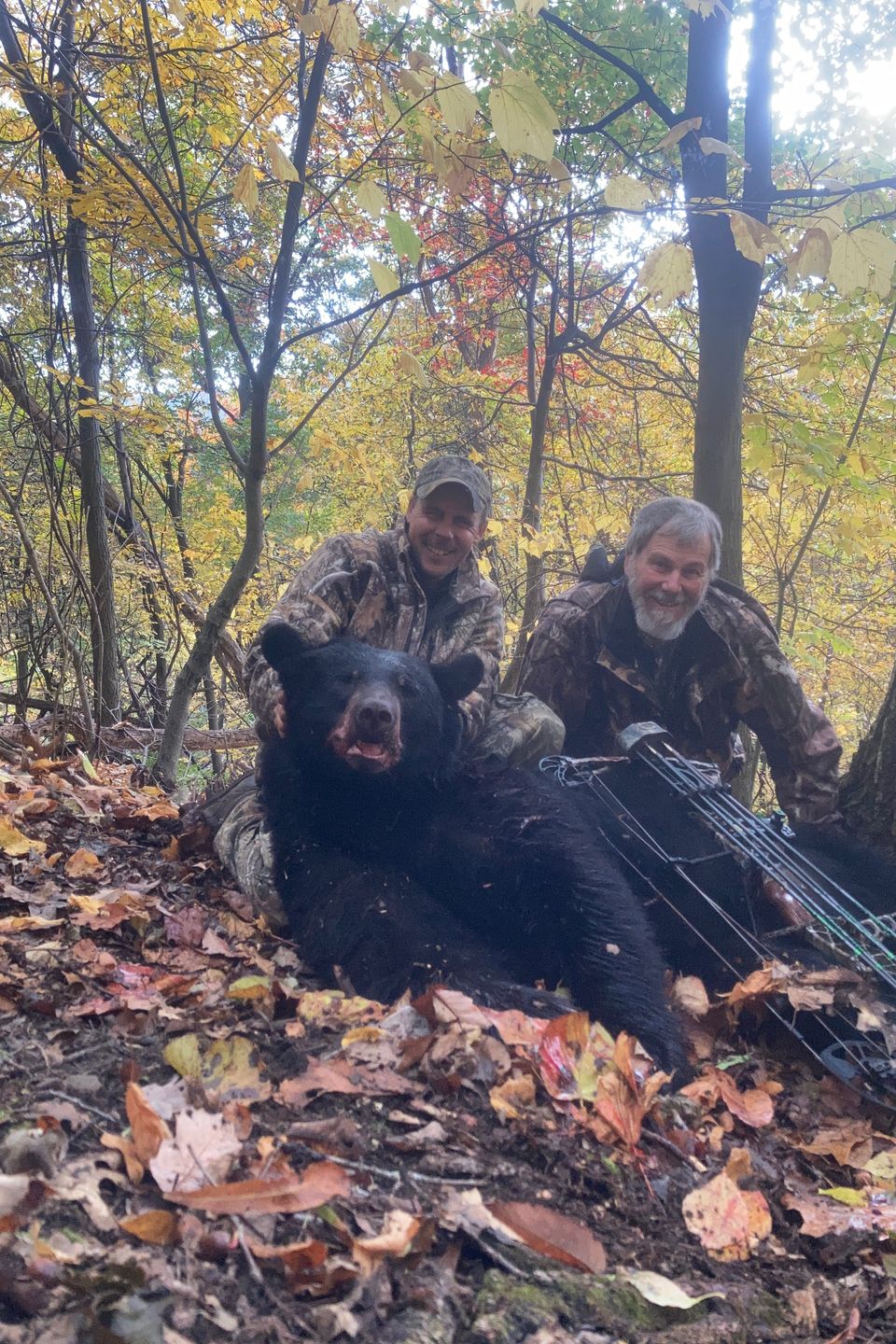 Jeremy Strickler of Bainbridge harvested this black bear during archery season in Area 48 in Central PA.