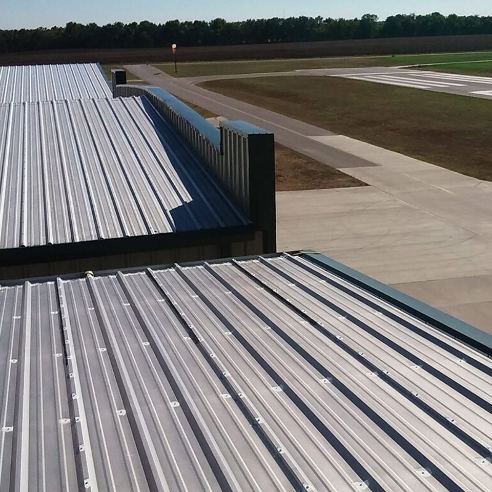 Commercial roofing metal