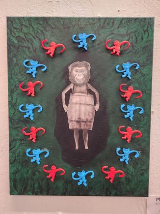 Brian Roche. Monkey. Oil on canvas