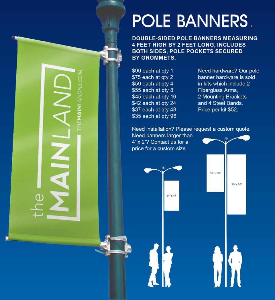Pole banners