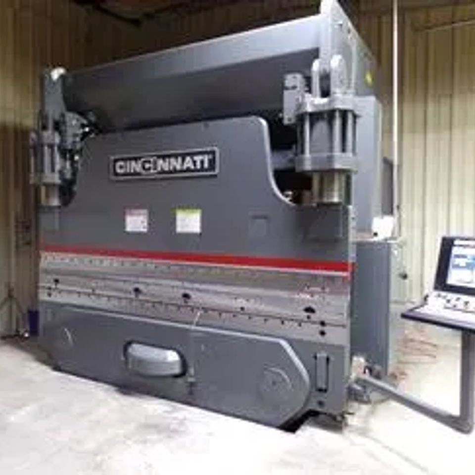 350 ton x 12’ self crowning press brake