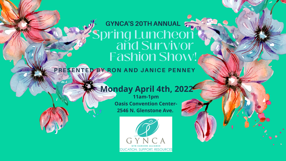 Spring luncheon and survivor fashion show graphic 