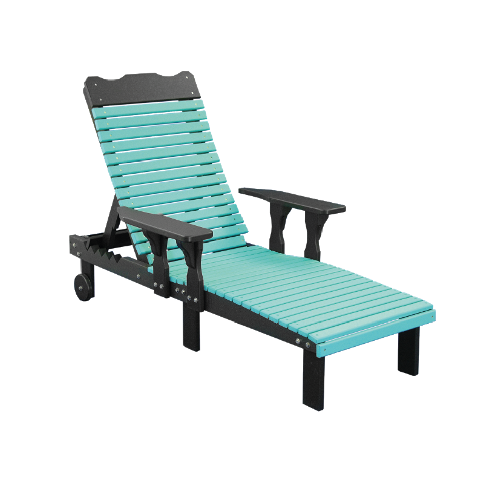 Hlf lounge chair aruba blue black