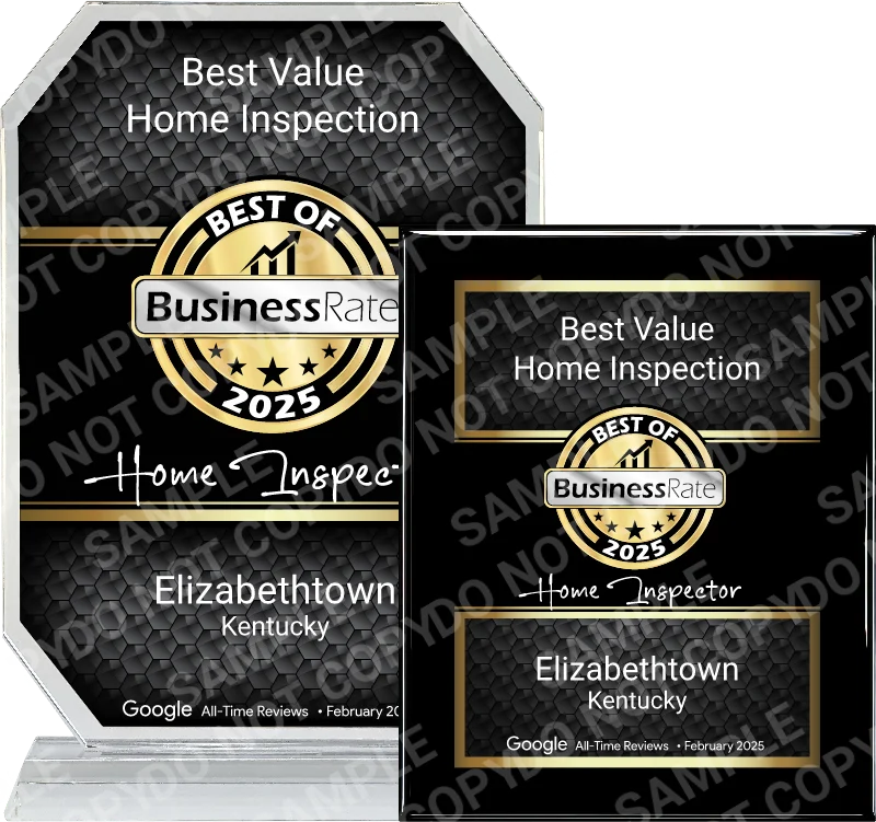 BusinessRate Best of 2025 award bundle for Best Value Home Inspection