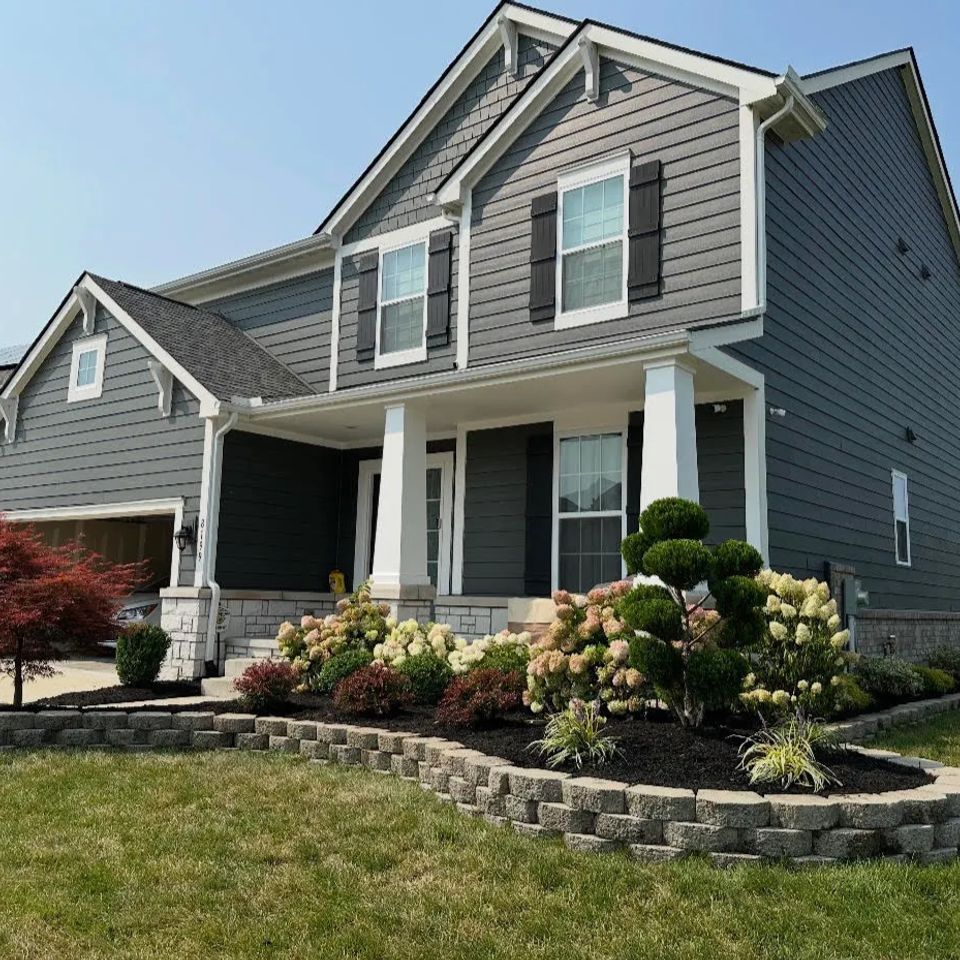 Custom landscape design job done by Vic's Landscaping of Michigan