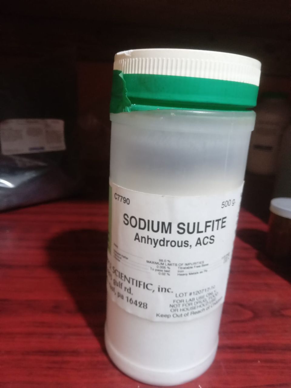 Sodium sulfite anyhydrous