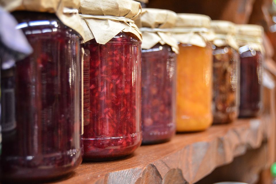 homemade jams and preserves