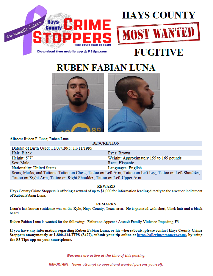 Luna most wanted poster