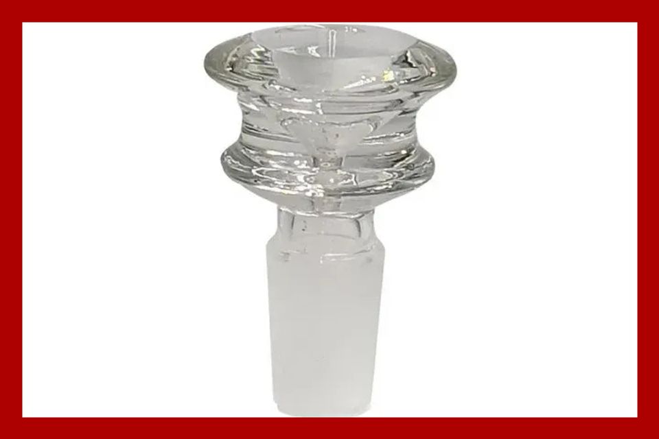 HoneyBee Herb Black Series 14M Flower Design Clear Bowl Piece