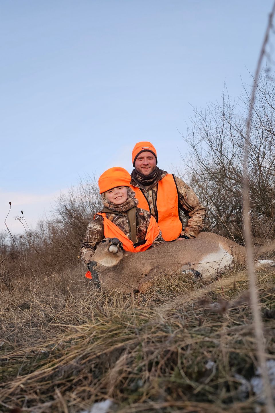Dan Nikolaus of Columbia harvested his first doe with a rifle from 140 yards, in Clearfield, PA