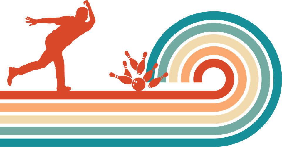 Bowling   retro sunset graphics 11