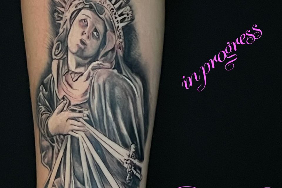 Josh in progress saint