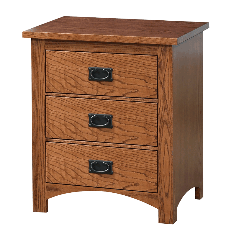 Trf siesta mission 3 drawer nightstand 