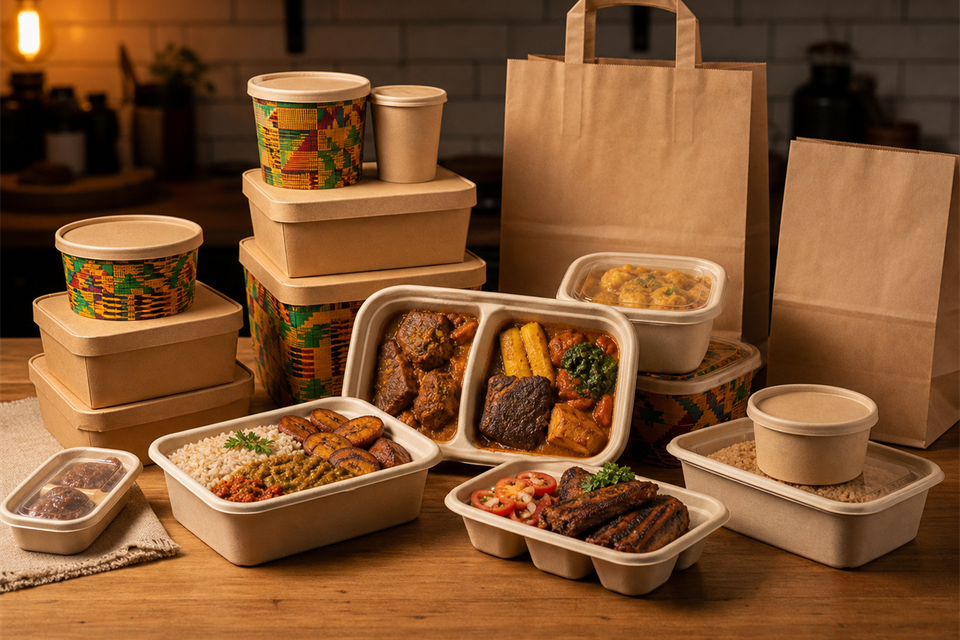 Takeout packaging display