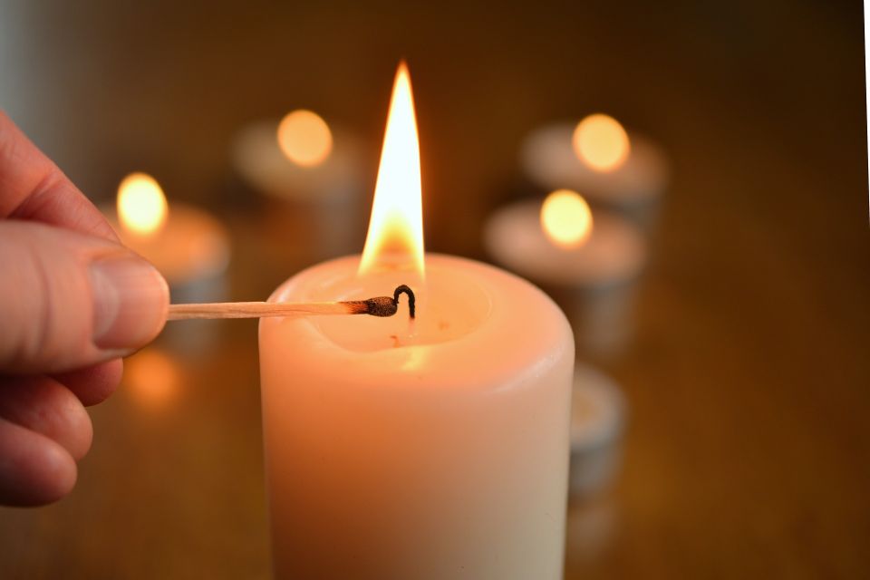 Candle with other tea light