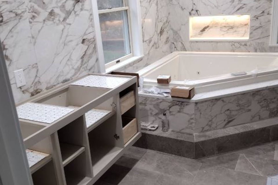 Bathroom reno, done by Taurus Contracting Inc. of Suffolk County, NY
