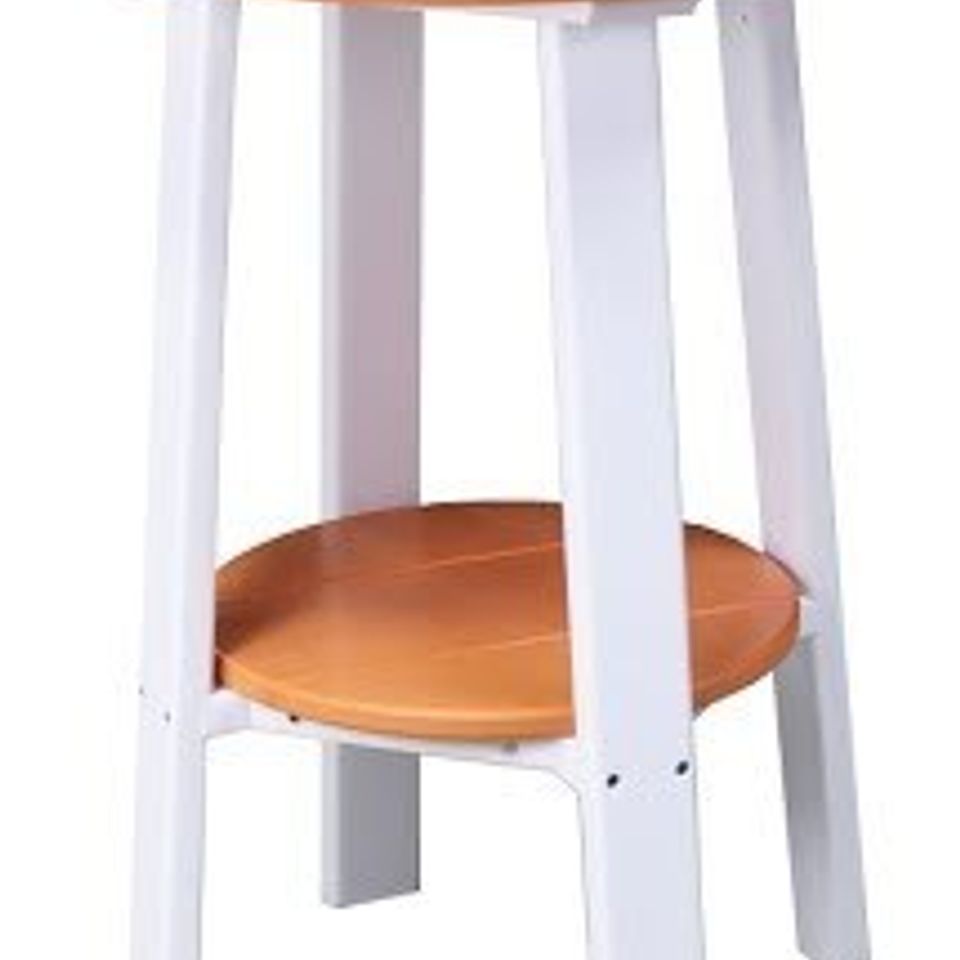 Sunrise poly lawn   hardwood furniture   paden  oklahoma   luxcraft accessories   28 deluxe end table tangerine   white20180516 732 3c4gxz