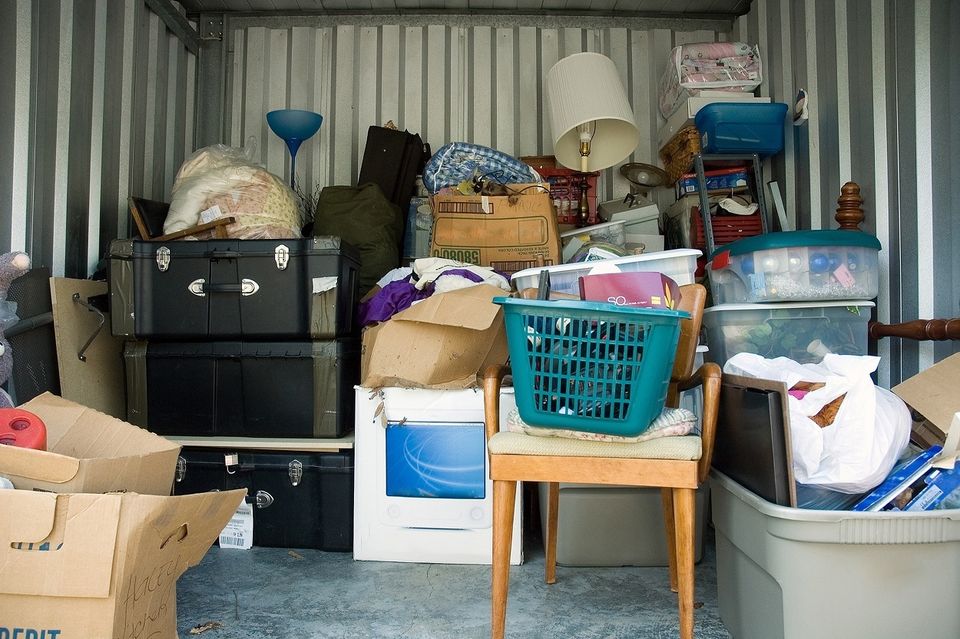 Truck full of various household items