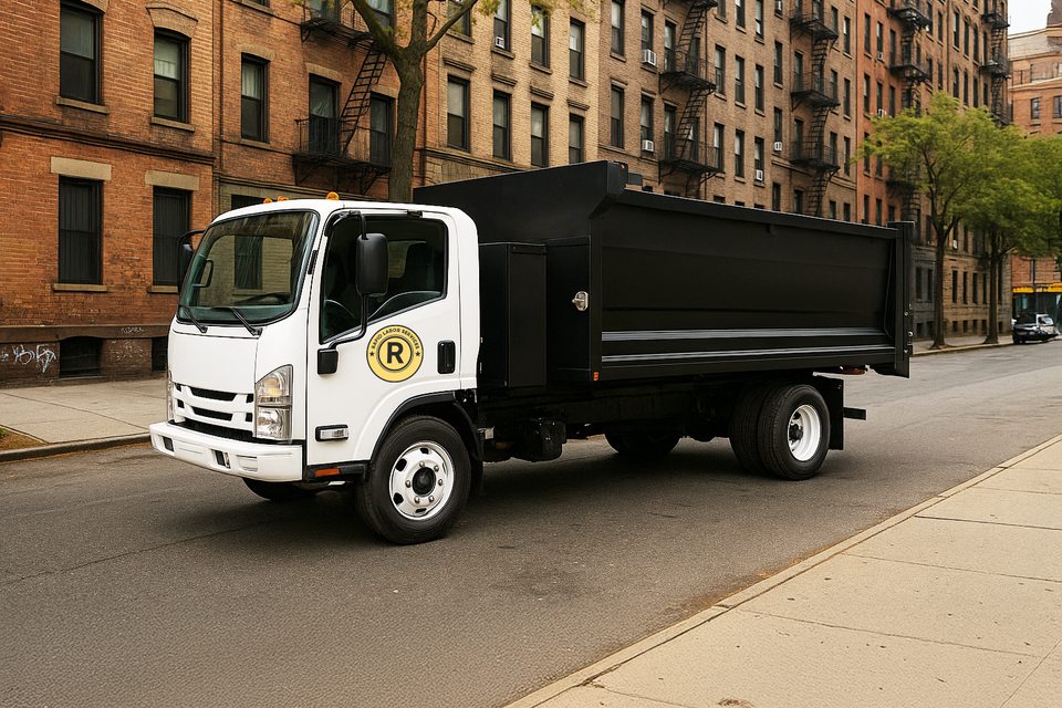 Rapid labor services truck in bronx