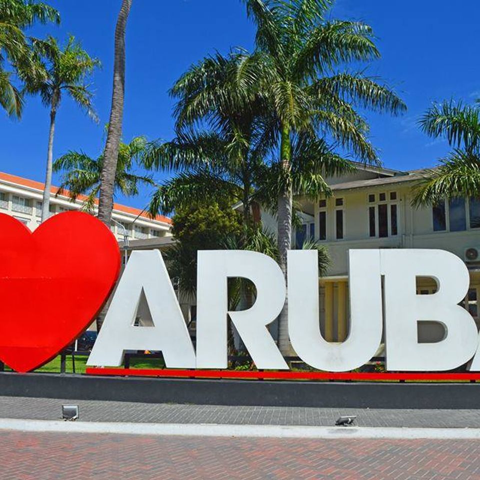 I love aruba sign