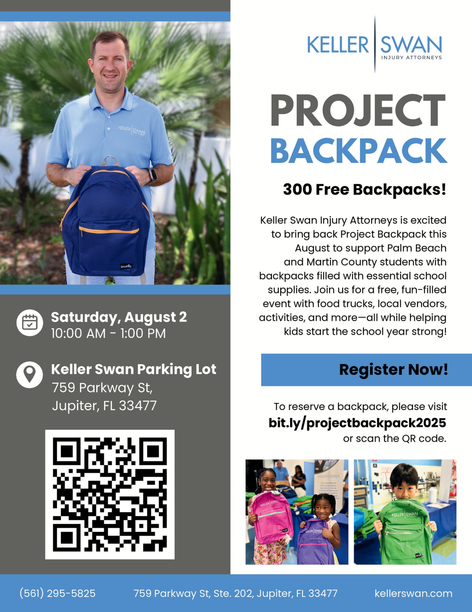 Project backpack 2025 flyer 