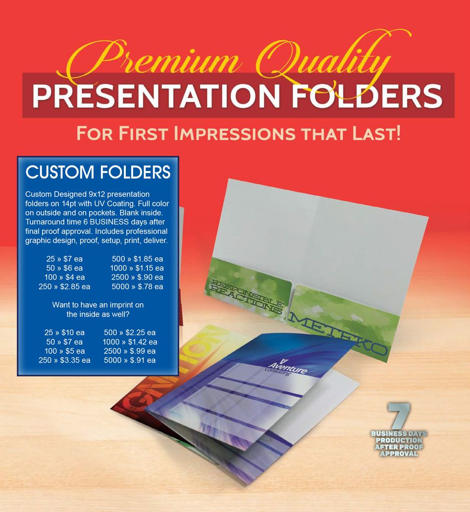 Presentation folders