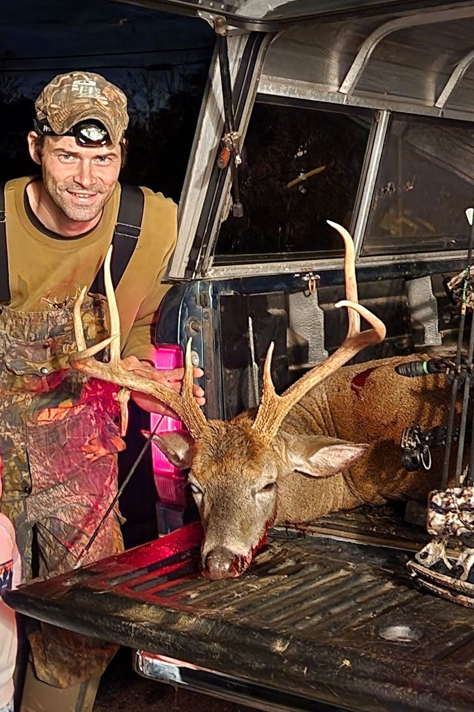 Brandon Burkholder from S. Lancaster County harvested this 8-point buck with a 5-inch drop tine in October 5, 2022. 