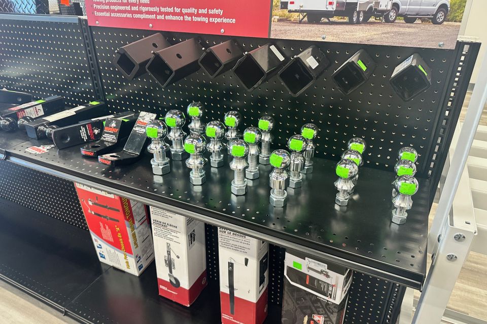 Truck wiring connectors and towing accessories displayed at Patriot Truck Accessories in Hot Springs Arkansas